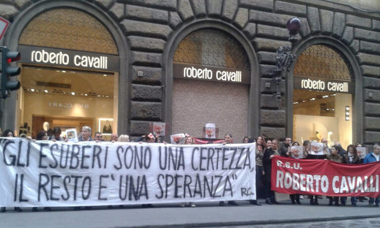 Protesta Roberto Cavalli